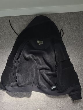 BC Clothing Black Lightweight Fleece Hoodie Jacket